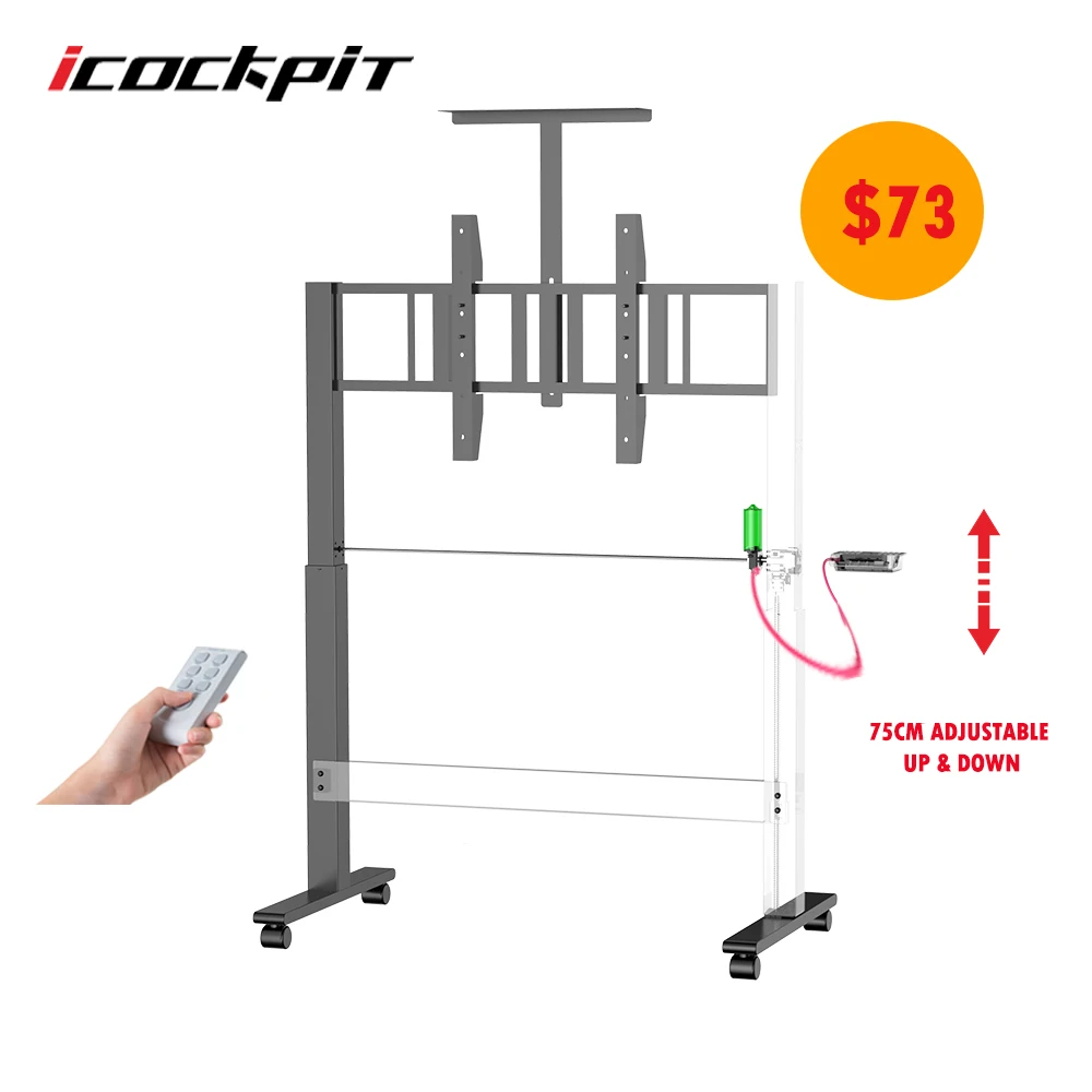 Моторизованный подъемный кронштейн для телевизора с ЖК-дисплеем 14-85 дюймов