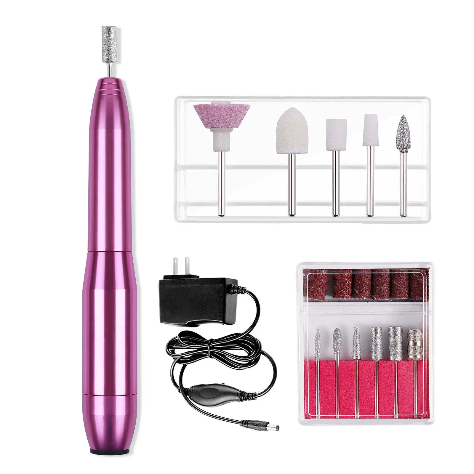 New Electric Nail Drill Bits Nails Art File Manicure Drill Set Portable Nail Fingernail Grinder Kit Multi Function Mach