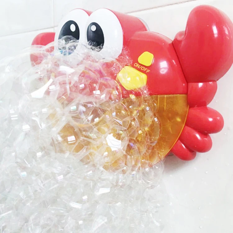 
very attractive design crab bubble toys with music animal baby bath toy 