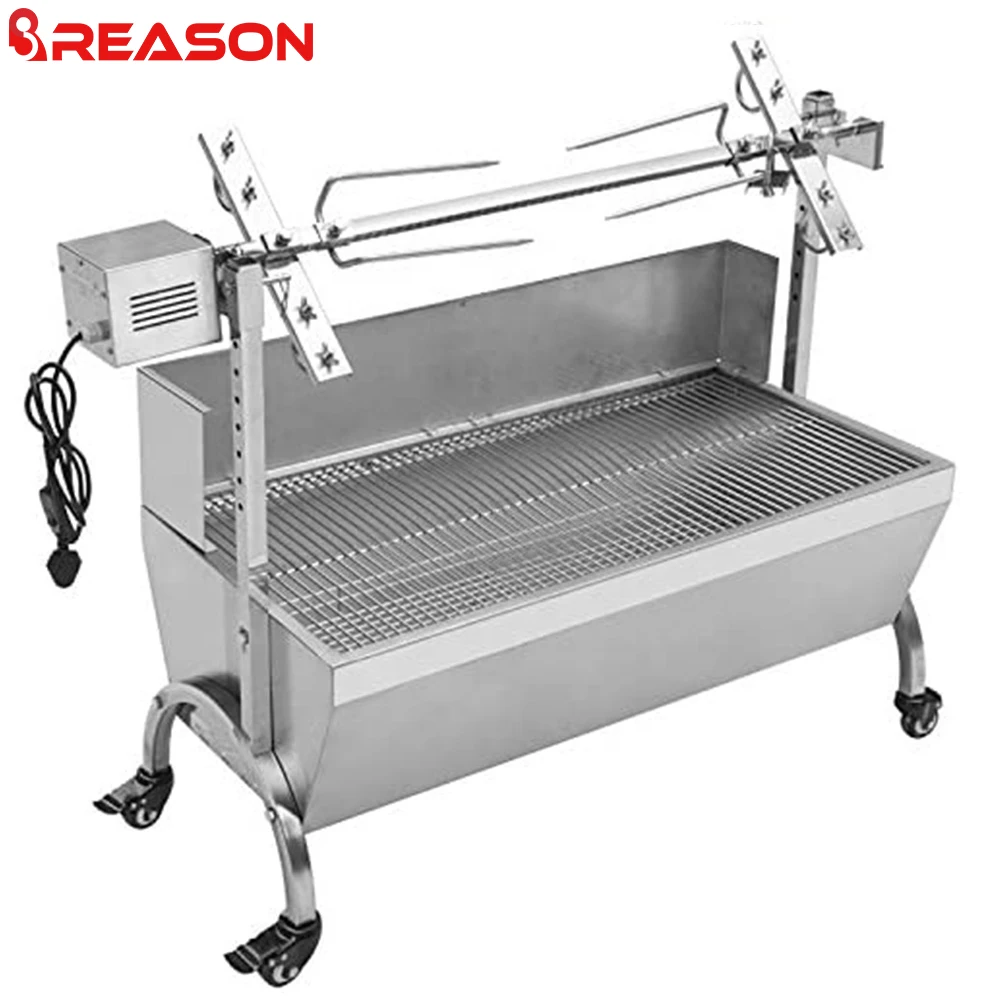 Горячая Распродажа коммерческий гриль для барбекю из нержавеющей стали уголь барбекю СВИНЬЯ обжарочная машина