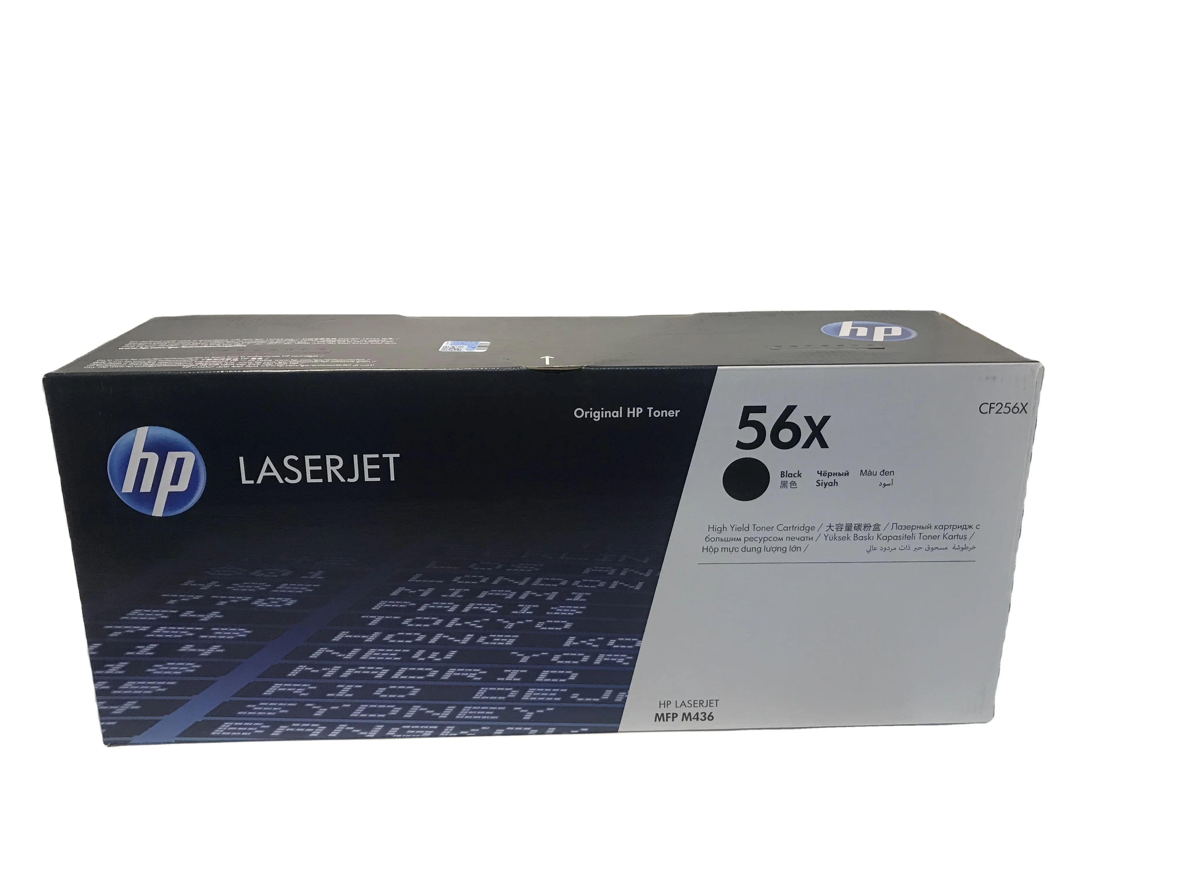 Высокопроизводительный черный картридж с тонером LaserJet HP 56X (CF256X)