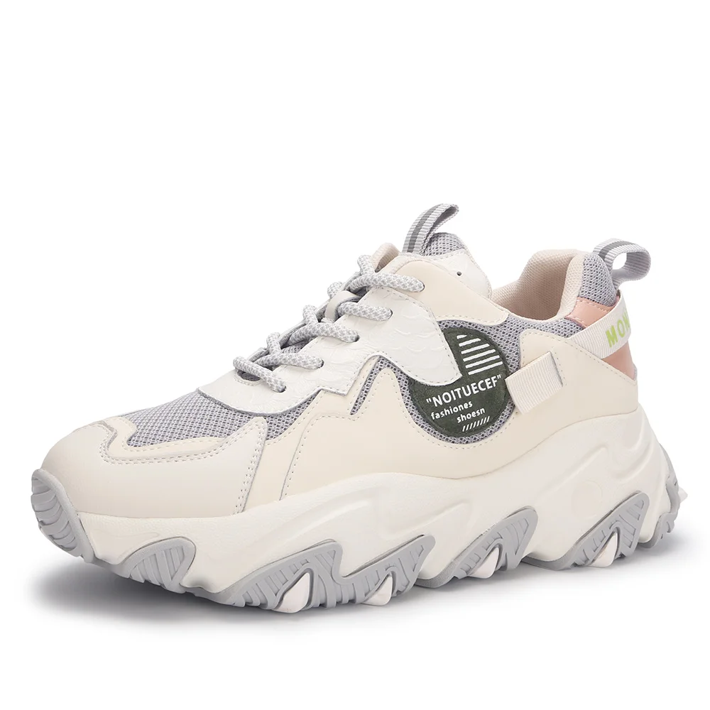 TPR anti slip bottom thick platform casual shoes custom designed chunky heels women shoes