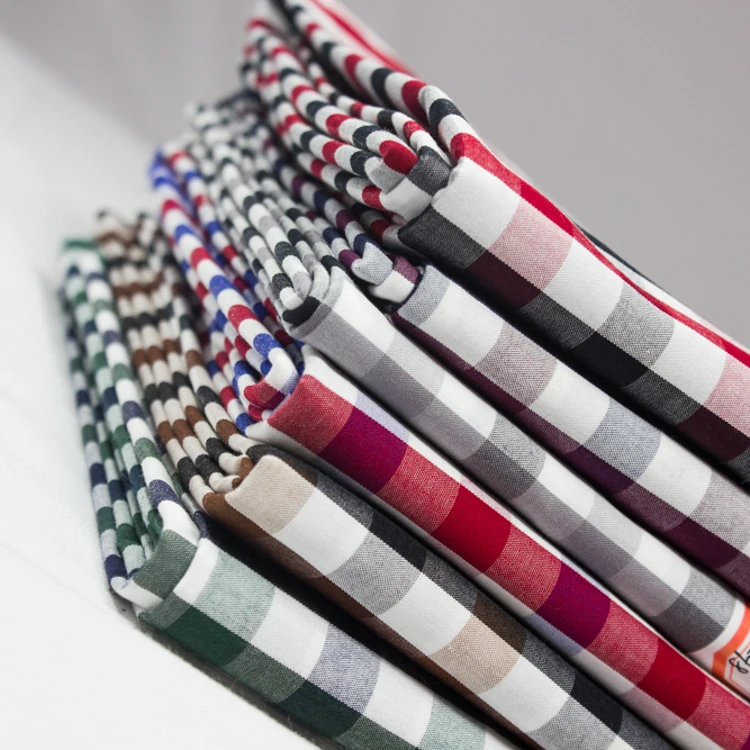 Quality Chinese products hot sale stock tartan plaid cotton fabric