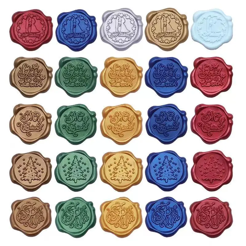 Gift Invite Wax Seal Label Packages Party Wedding Invitations Self Adhesive Sealing Wax Sticker