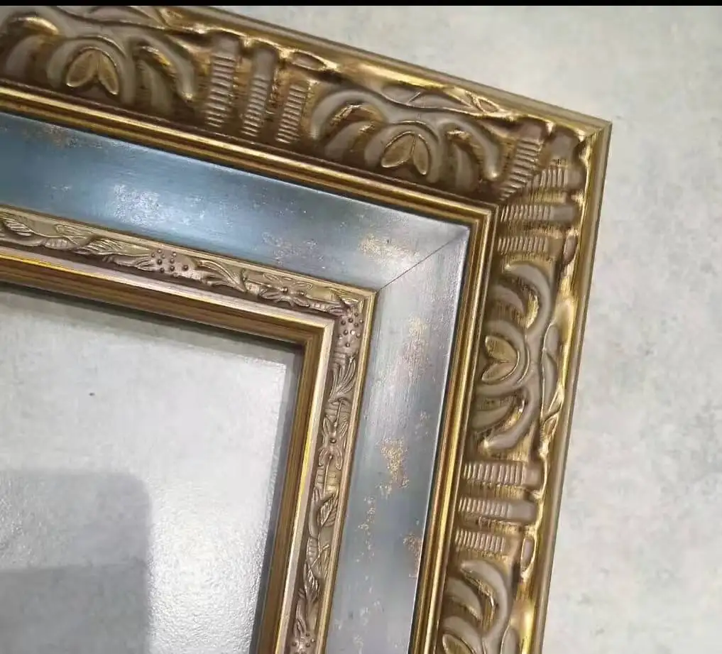 European ancient wholesale molduras de marcos antique picture photo frame moulding sticks profile for installing photo frame