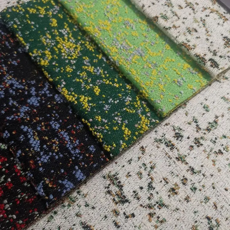 Fabric Textile Raw Material Tweed Fabric Upholstery Fabric Jacquard For Cassina Chair