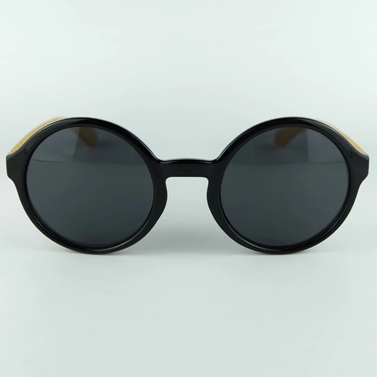 Bamboo Sunglasses Cool Round Frame lentes de sol Hand Made Natural Wood Sun Glasses custom eyeglasses