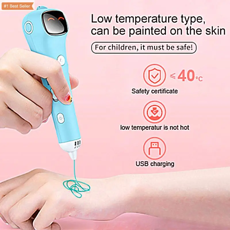 2022 Hot Sale Wireless Smart  For Kids 3D Drawing Pen 2 As Gift Educational Toy Pen 3D Stift 3D Printing Pen
