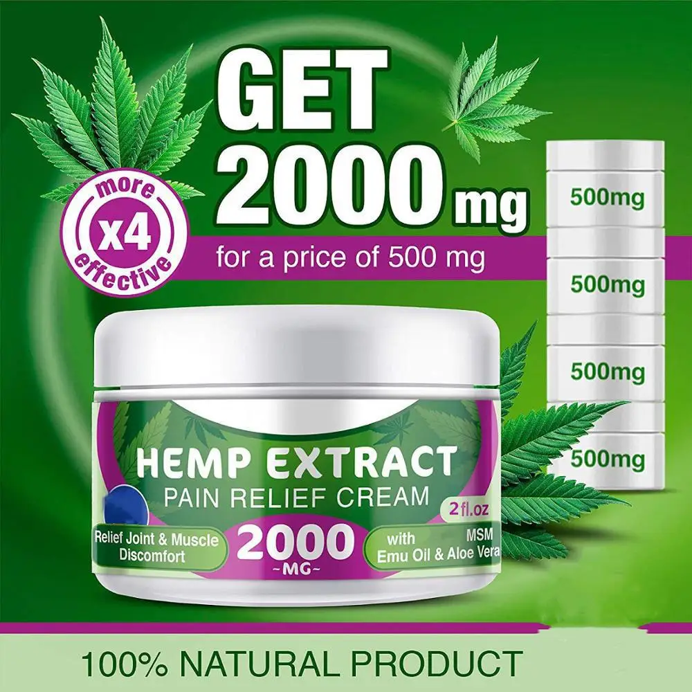 OEM Private Label Hemp Seed Oil CBD Body Lotion  Soothe Sensitive Skin Extract cbd Pain Relief Hemp Seed Oil Cream