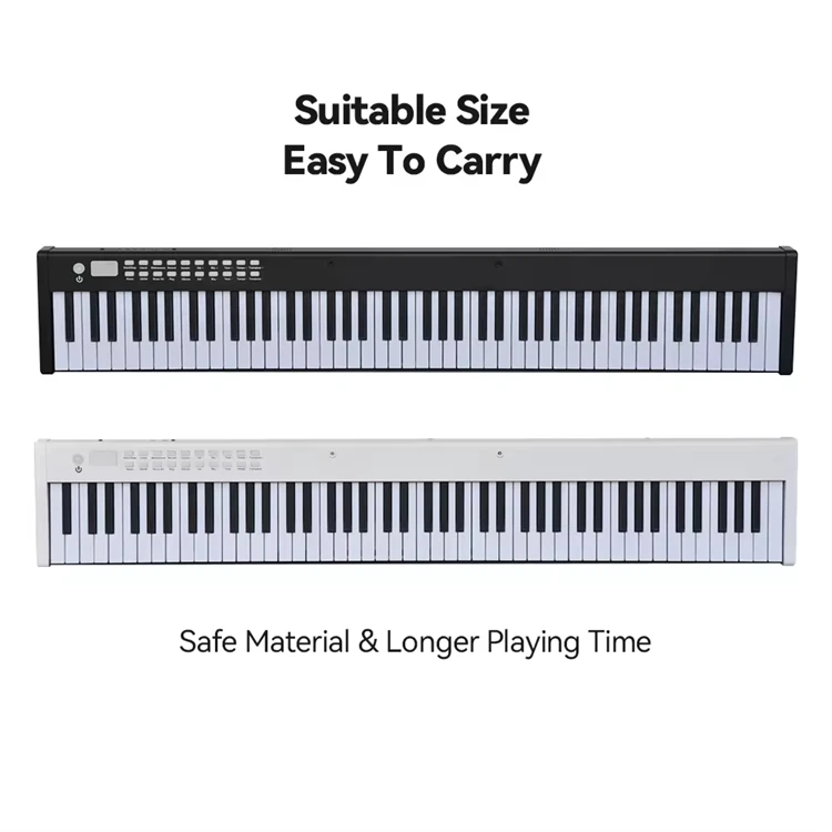 The newest Portable Digital Piano 88 Key Piano Electronic Piano 128 tones 128 rhythms with double speakers on the side