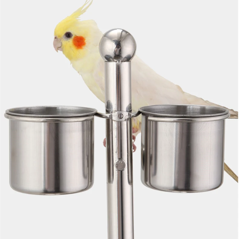 Factory direct lifting stainless steel parrot stand