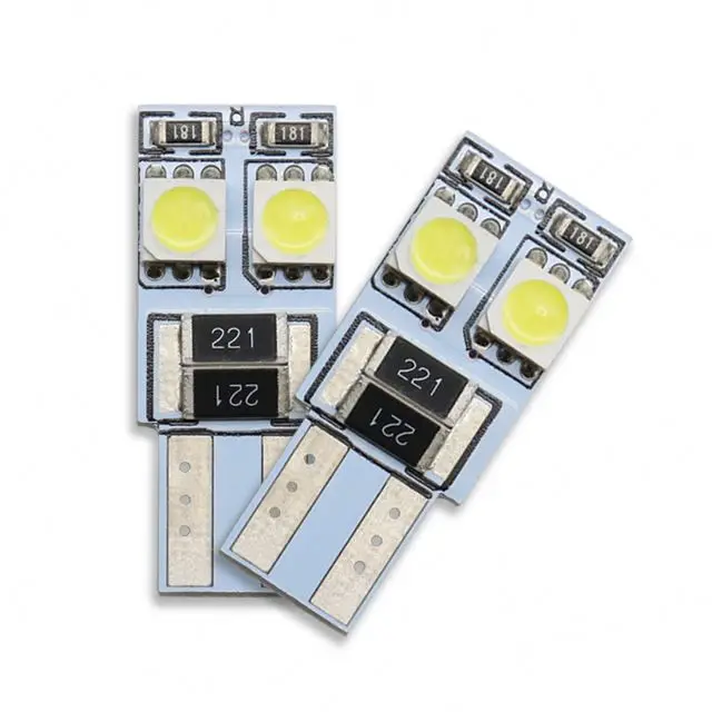 Super Bright Car Accessories 4Smd 5050 Wedge Light Bulb Lamp Canbus T10 W5W Car Interior Led Lights