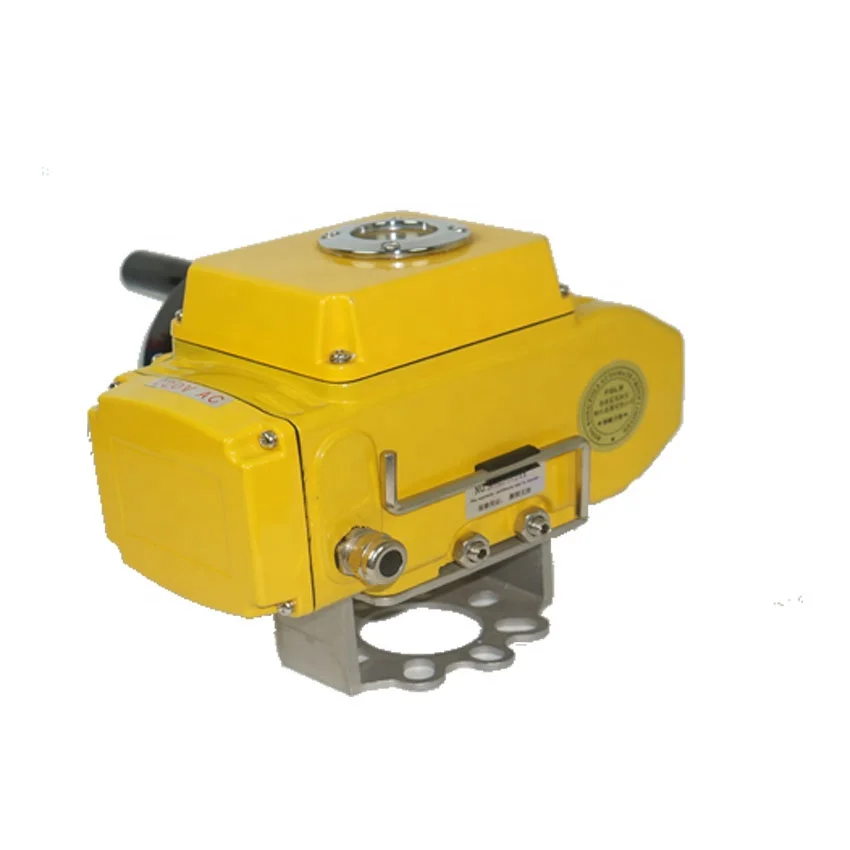 Factory wholesale butterfly ball valve on-off switch type electric actuator with manual tool