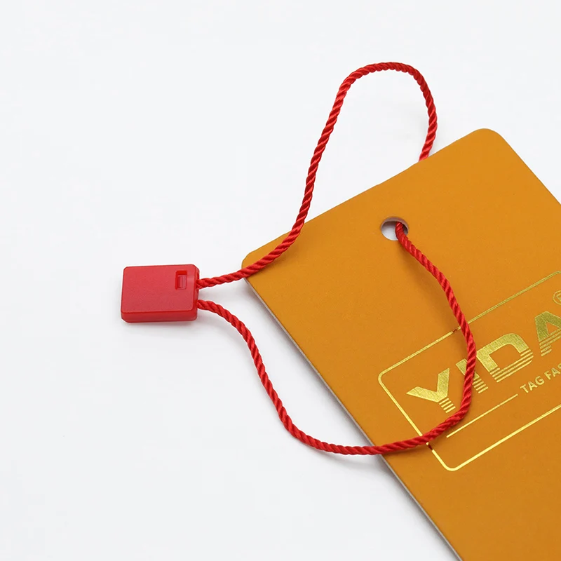 Cheap Price Custom 19cm Long High Quality Cotton Hang Tag Cord Clothing Hang Tag String Loop For Garment Seal Tag
