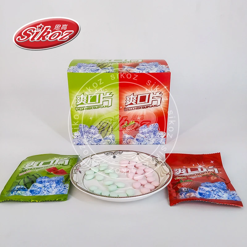 MINT FRUIT FLAVOUR TABLET PRESSED CANDY