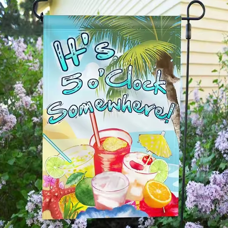 Customized silk screen printing blank polyester garden flag banner,blank garden flags for printing,wholesale garden flags