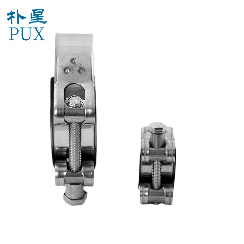 Heavy Duty Stainless Steel Clamp Unitary 304/201 with Double Bands Inch Measurement System