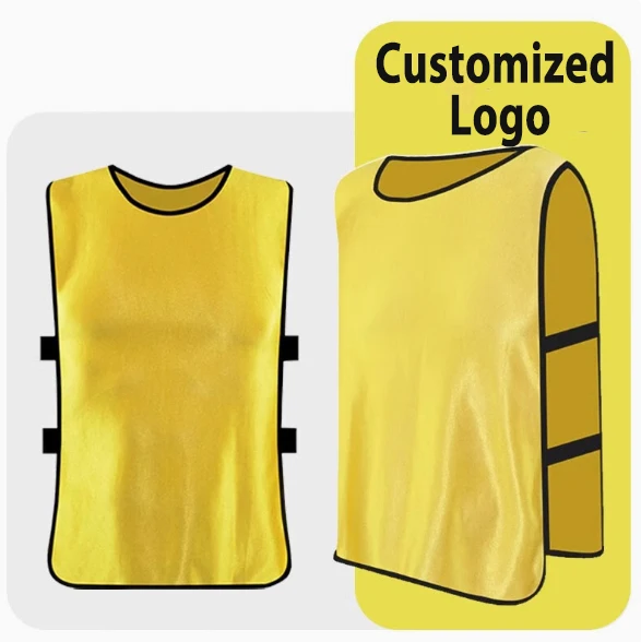 Cheap 100% Polyester Football Vest Mesh Training Soccer Vest Soccer Bibs Football Team Training Free Custom and Design