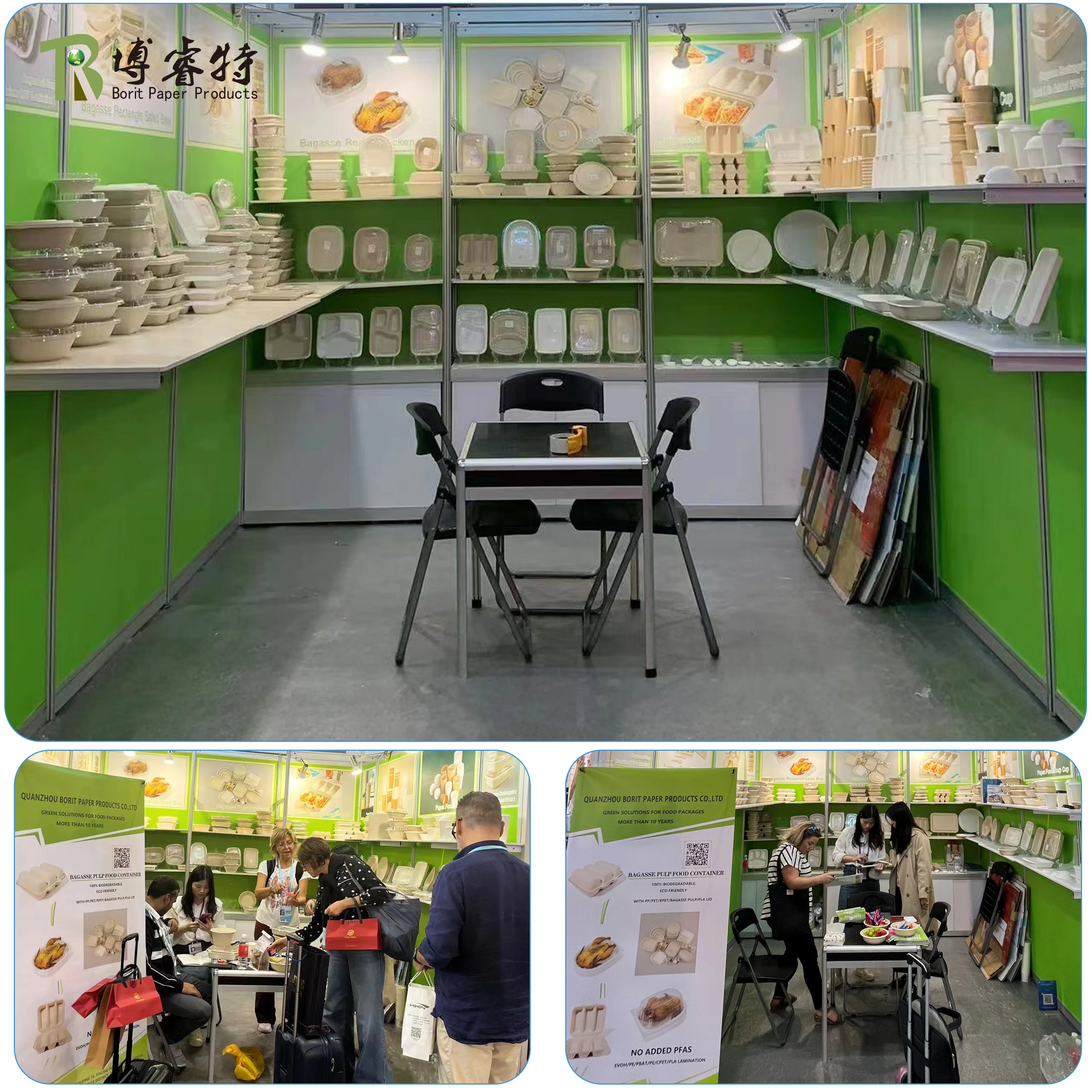 Health First Choice Takeaway Natural  100% Biodegradablesugarcane Bagasse Clamshell Box Disposable Food Containers