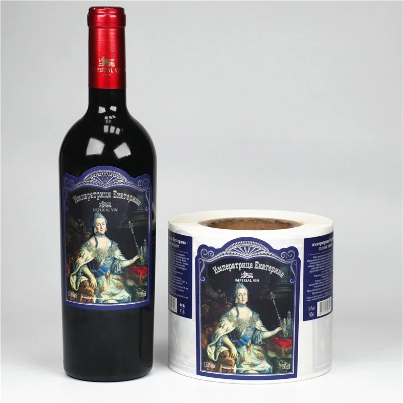 Customized Product Labels Printing PET/PVC Heat Shrink Sleeve Wrap Printable Wine Glass Bottle Rolls Waterproof Beverage Accept