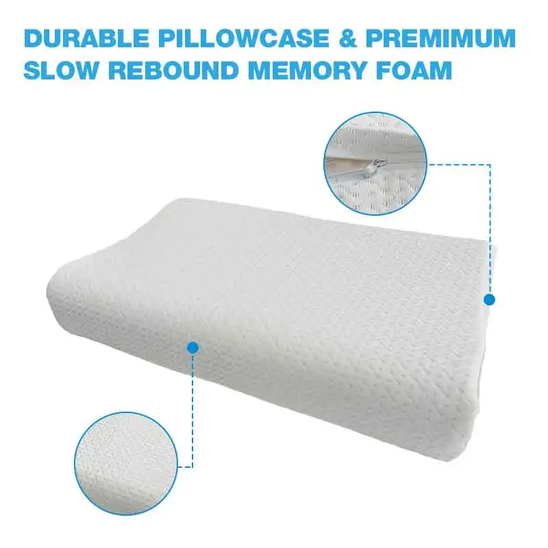Cervical Pillow for Neck Pain Relief, Memory Foam Neck Pillow for Sleeping