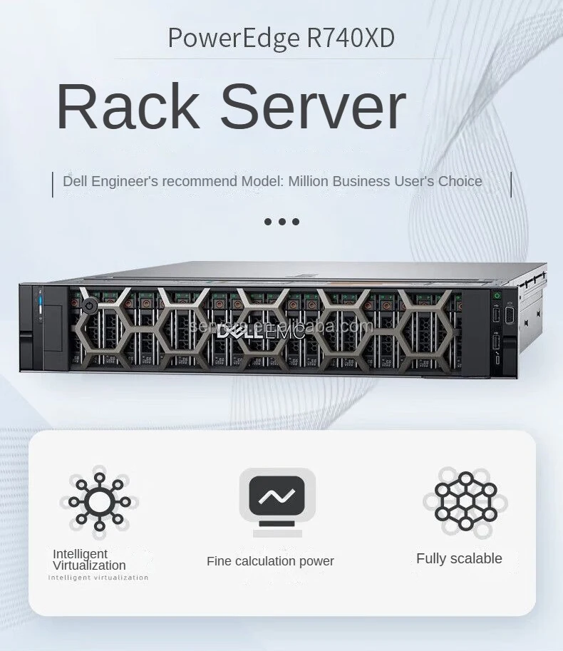 Dell Poweredge R740Xd H350 Second Hand Used Internet Datacenter Ai Server Price