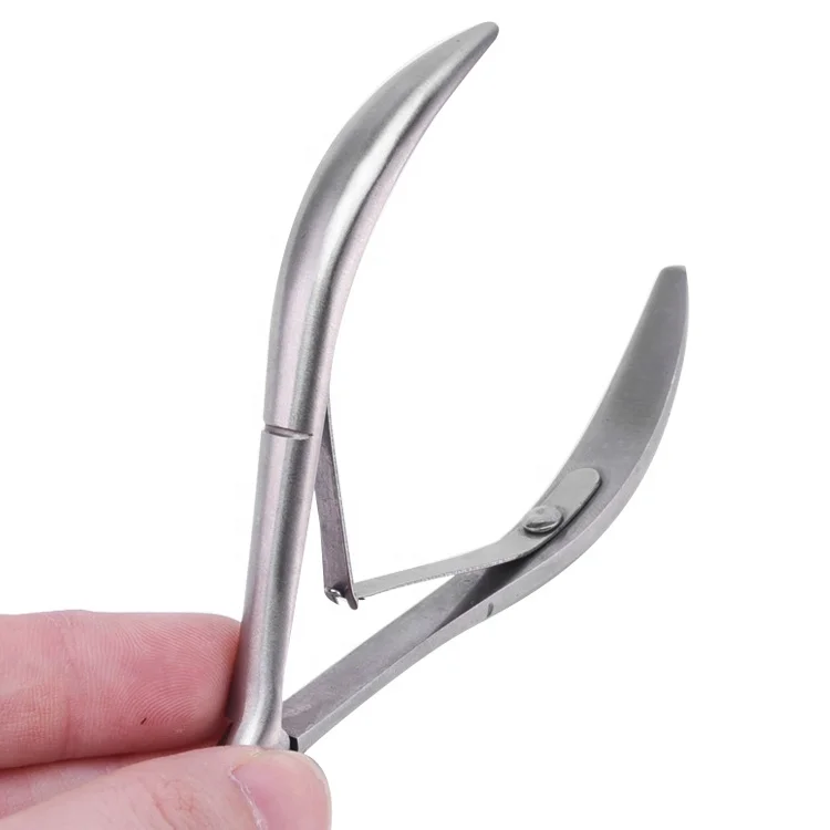 High Grade Salon Sanding Silver Stainless Steel Cuticle Nipper Custom Private Brand Fingernail Cuticle Nipper Dead Skin Pliers