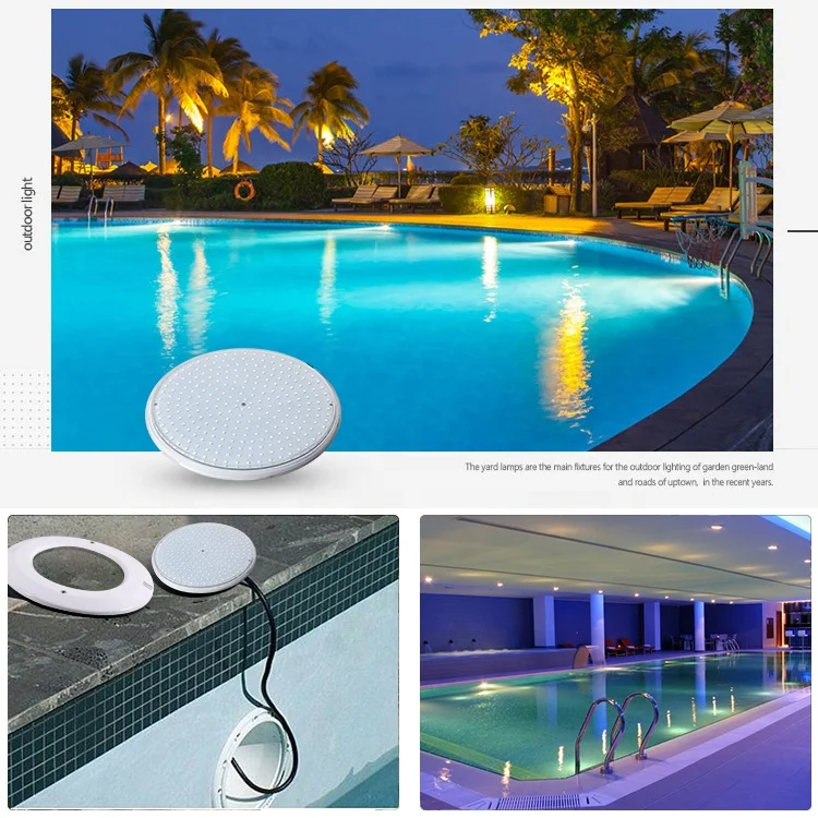 Tadpole Ip68 Waterproof Rgb Surface Wall Mount Led 12V 35W Par56 Underwater Led Lamp Resin Filled Swimming Pool Lights