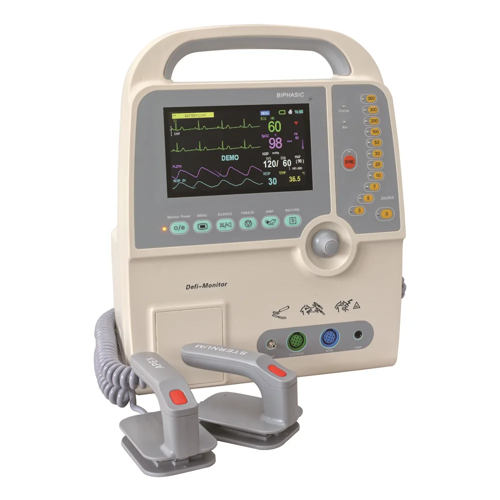 MY-C029A портативный Бифазный Дефибриллятор монитор AED Автоматический Внешний Дефибриллятор
