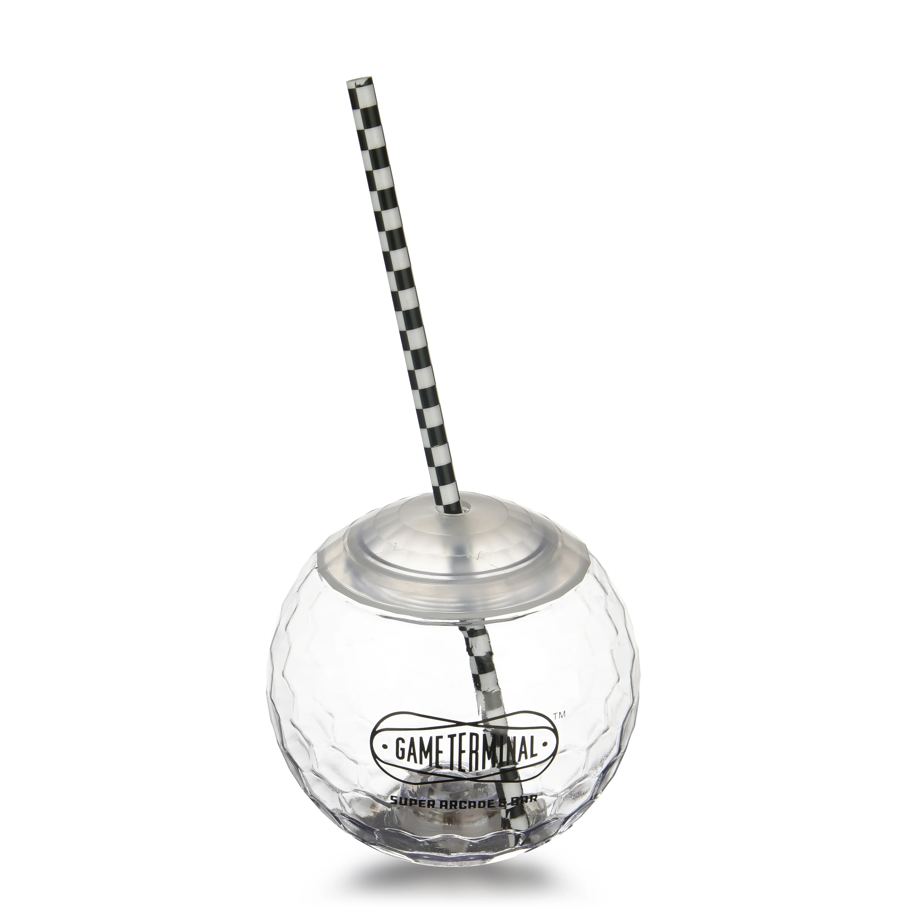 Koi 20oz Transparent Plastic Disco Ball Cup with Led at Base