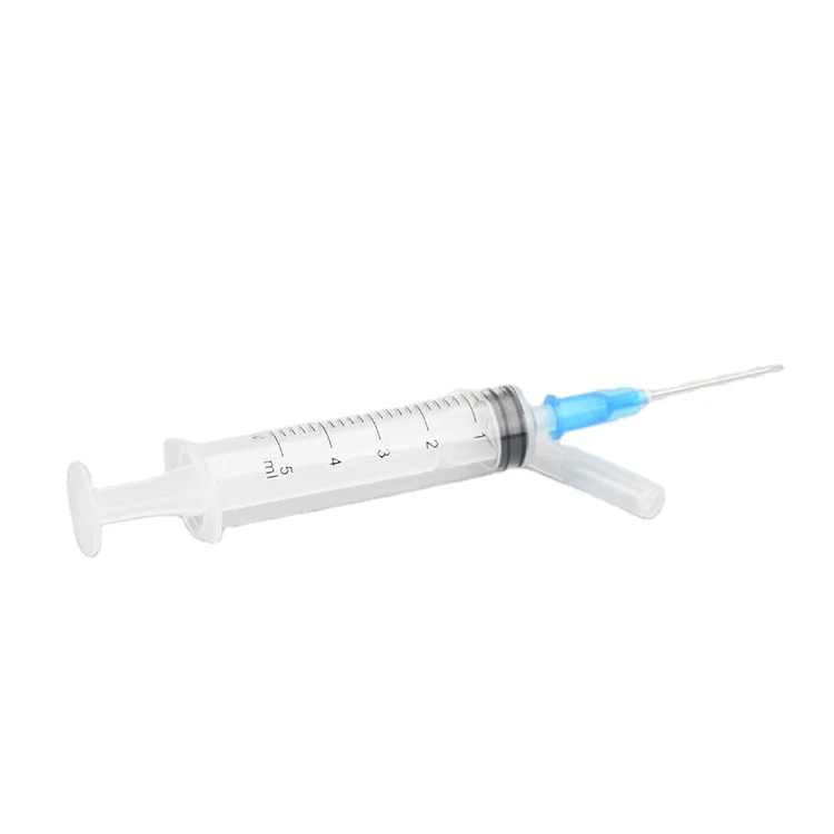 
Medical disposable feeding syringe 5ml luer lock injection syringes automatic injection syringe with needle 