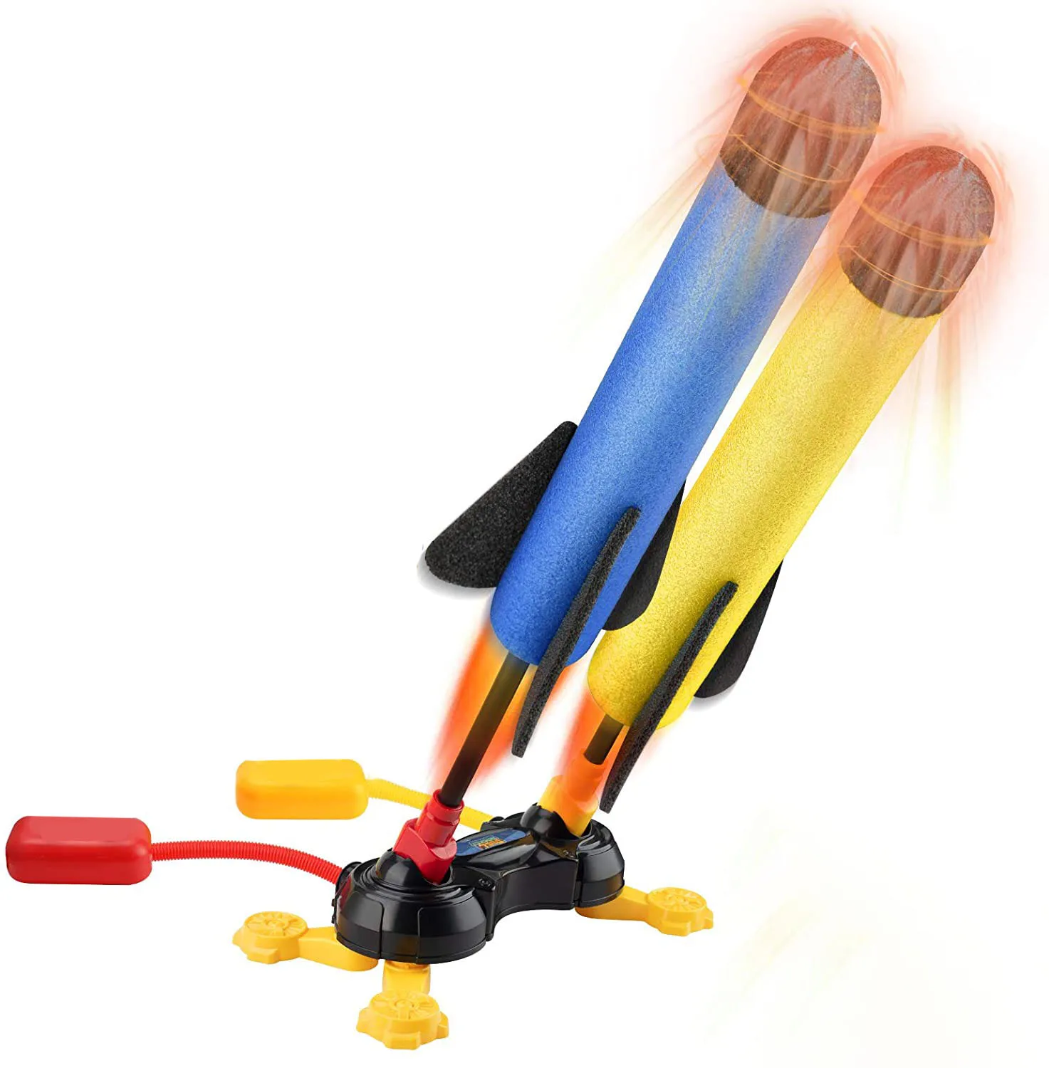 
Dueling Kids Rocket Launcher Kids Toys with 6 Foam Rockets 