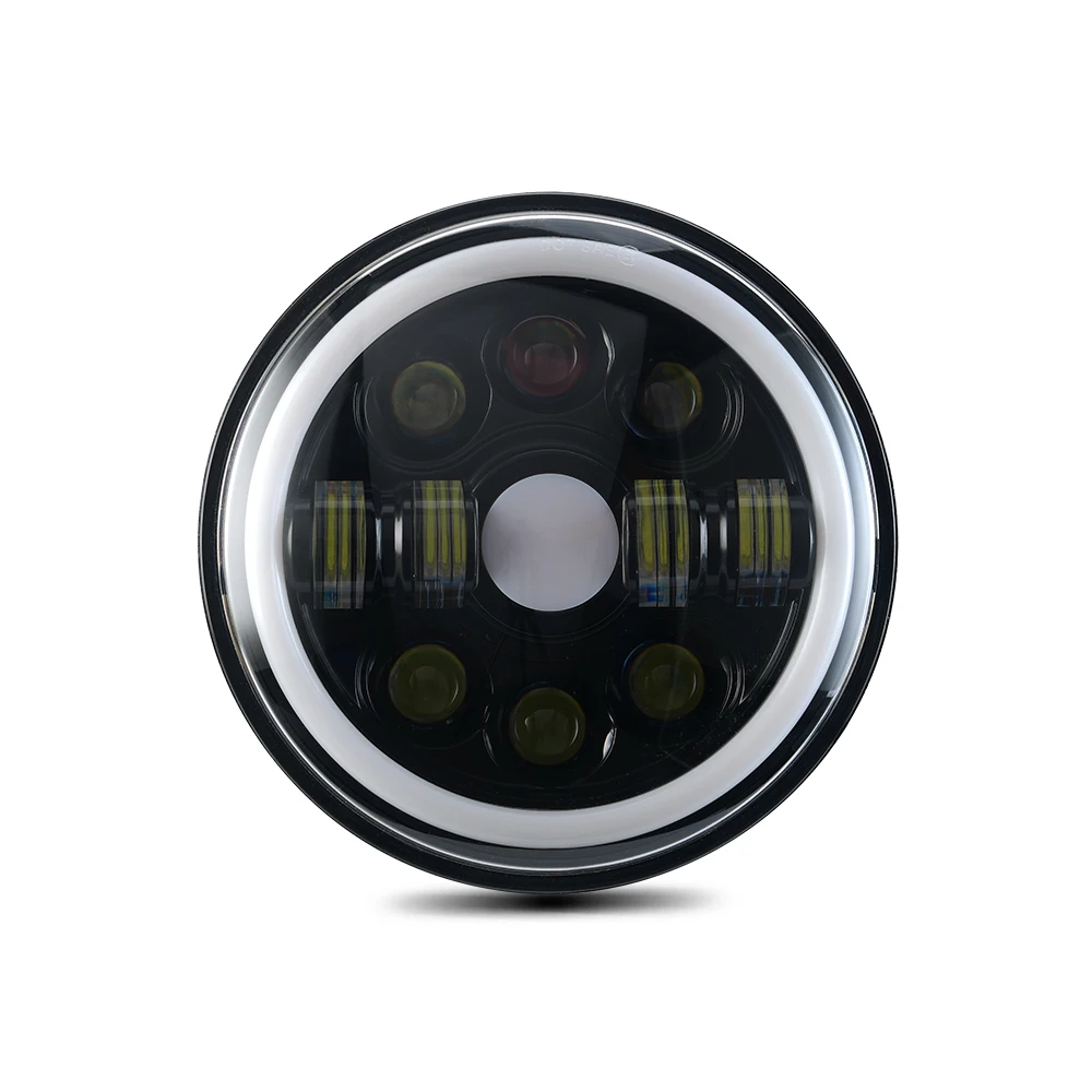 HEPAI High performance round Driving lights auto angel eyes 7inch Led headlight