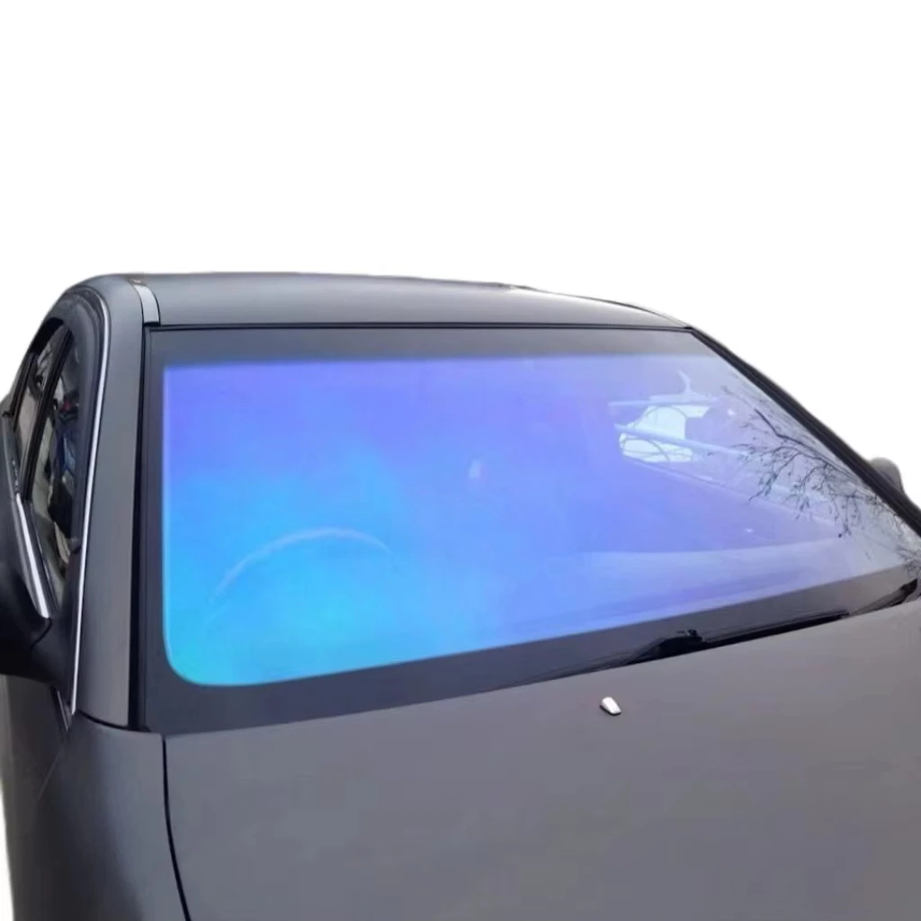 Car Chameleon Window Tint dark purple blue Solar Protection Film Scratch Resistant 65% VLT in hot sales at best quality