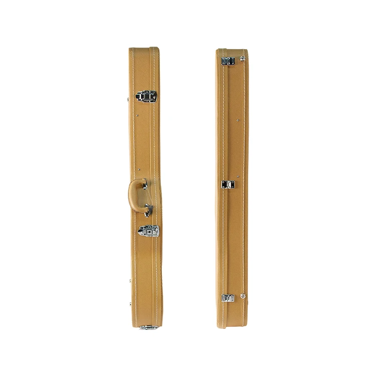 TN-YH/FD-3ST Factory wholesale key lock Music Electrical Guitar Yellow PU Leather Hard Case Electrical Guitar Case