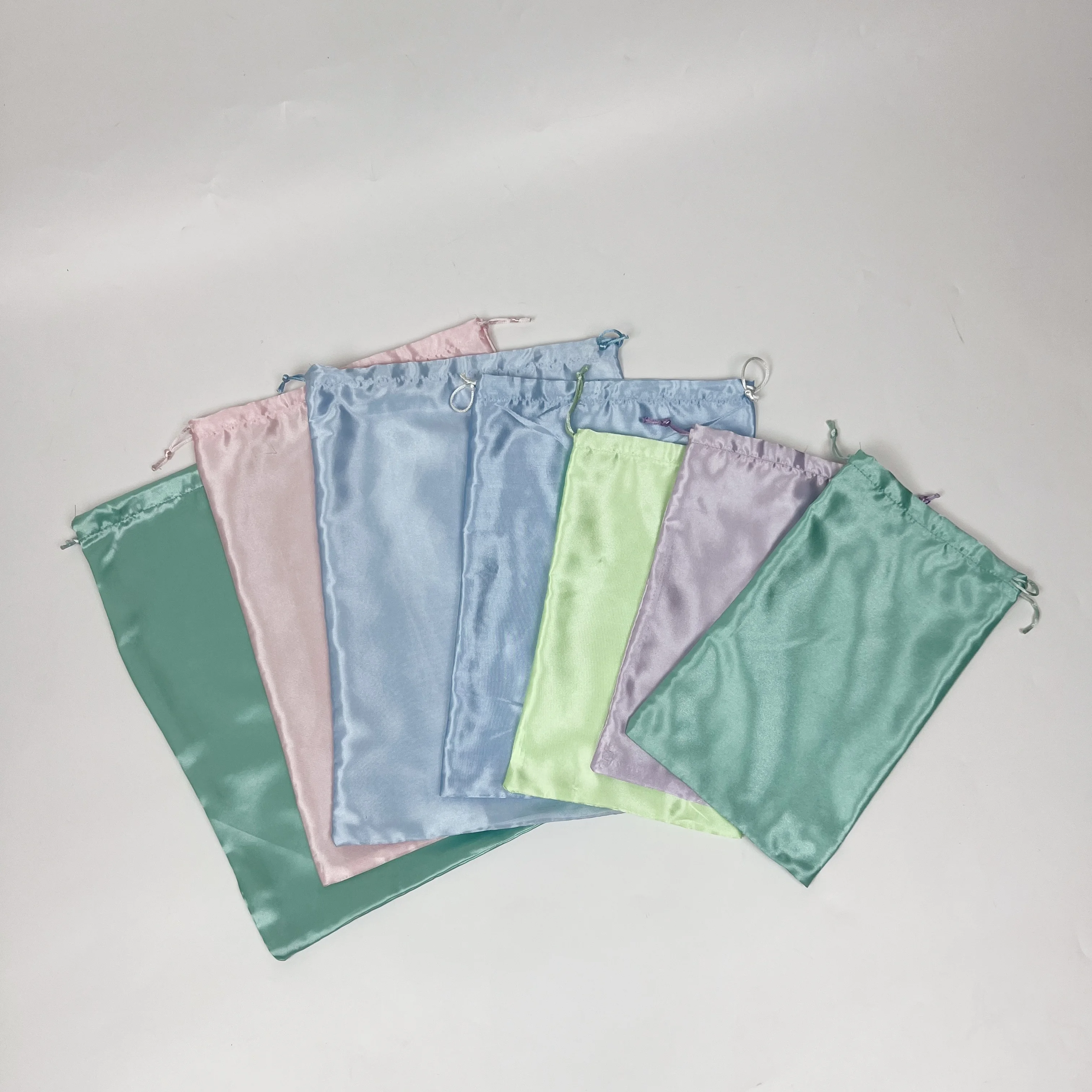 Cin-SSD-06 hot sale satin hair extension bag with customized logo for bundles