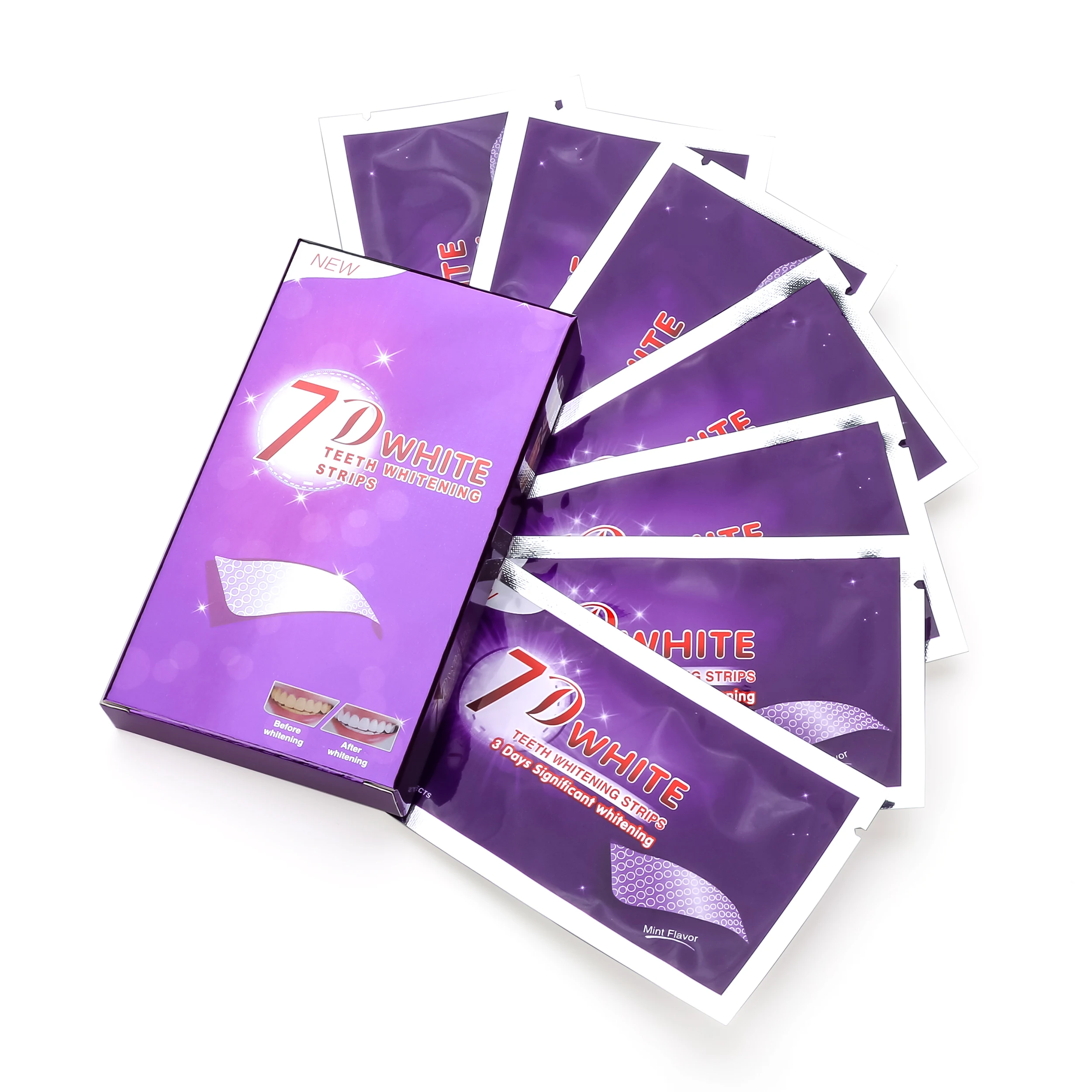 OEM V34 Color Corrector Dental Whitening Strips 14 Pairs Dental Whitening Veneers Sticker Teeth Whitening wet strips