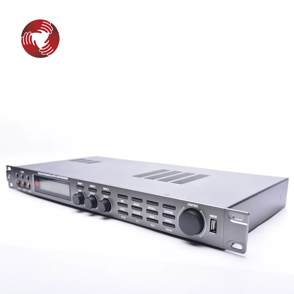 Встроенный 600 Вт * 2 усилитель мощности dsp цифровой Караоке-процессор