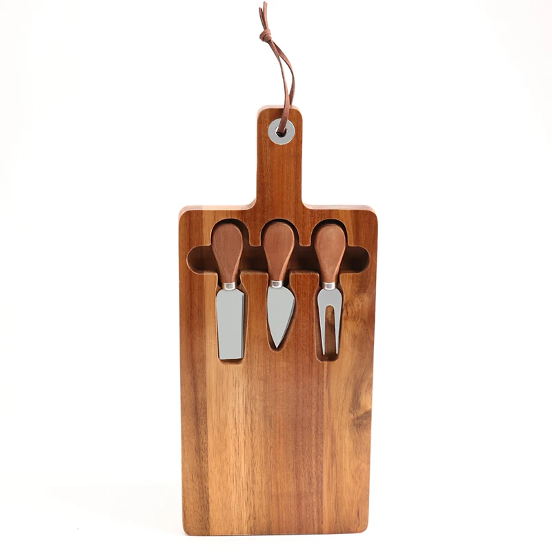 Набор ножей для сыра, с подносом и ручкой