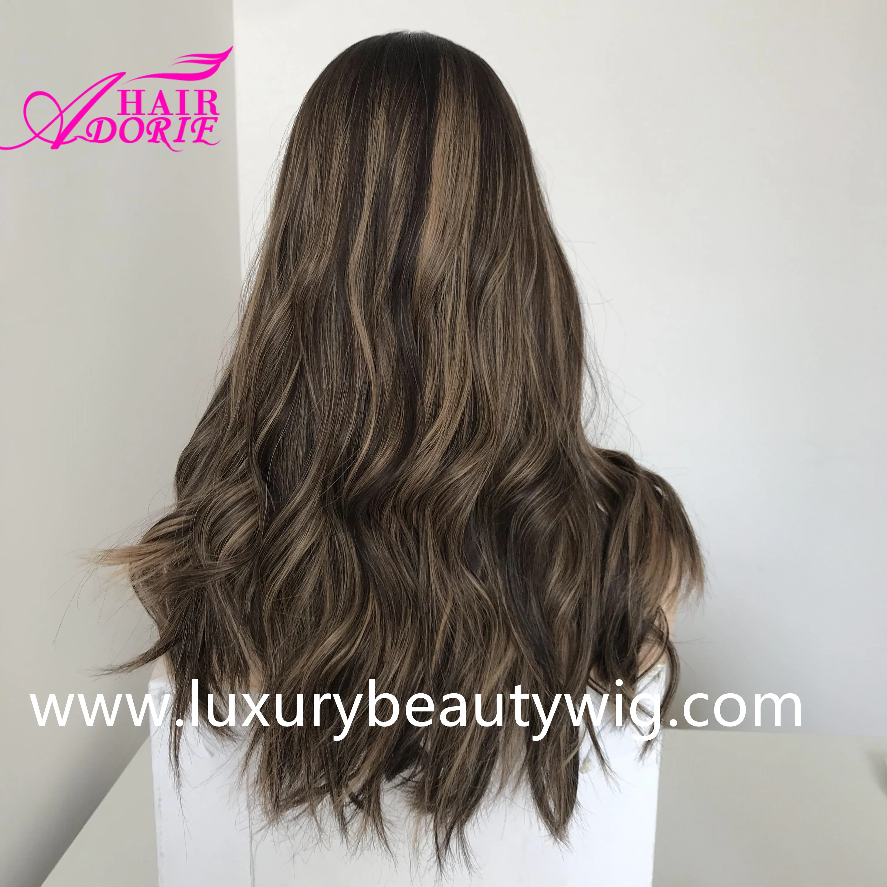 LX207 China Five Star Factory European Human Virgin Hair Natural wavy Silk Top Jewish Kosher Wig