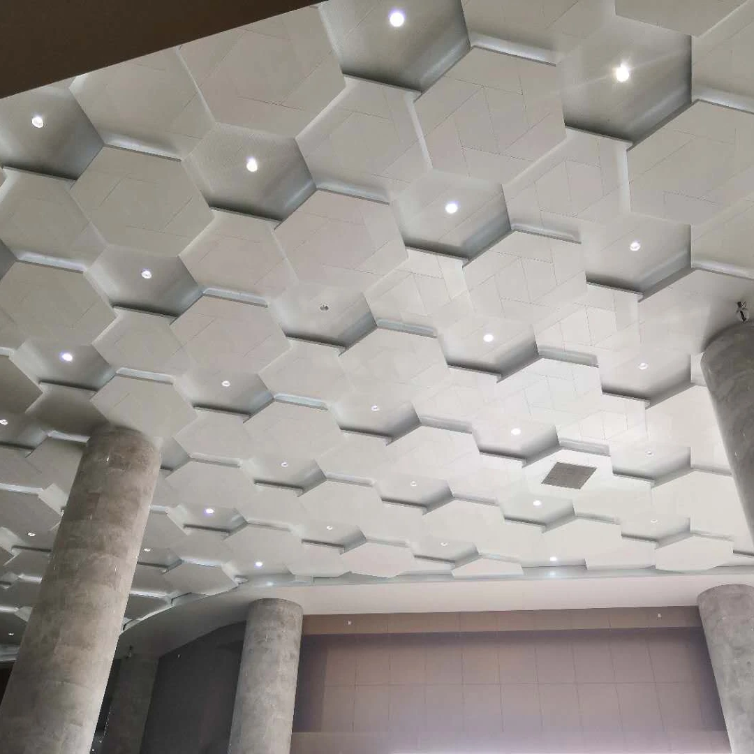 High decorative acoustic restaurant fiberglass ceiling tiles