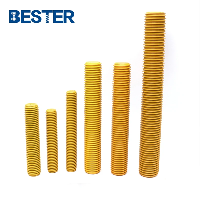 2025 Hot Sale B7 Studs With Heavy Nuts  B7 Stud With 2h Nut A193 B7 Stud Bolt