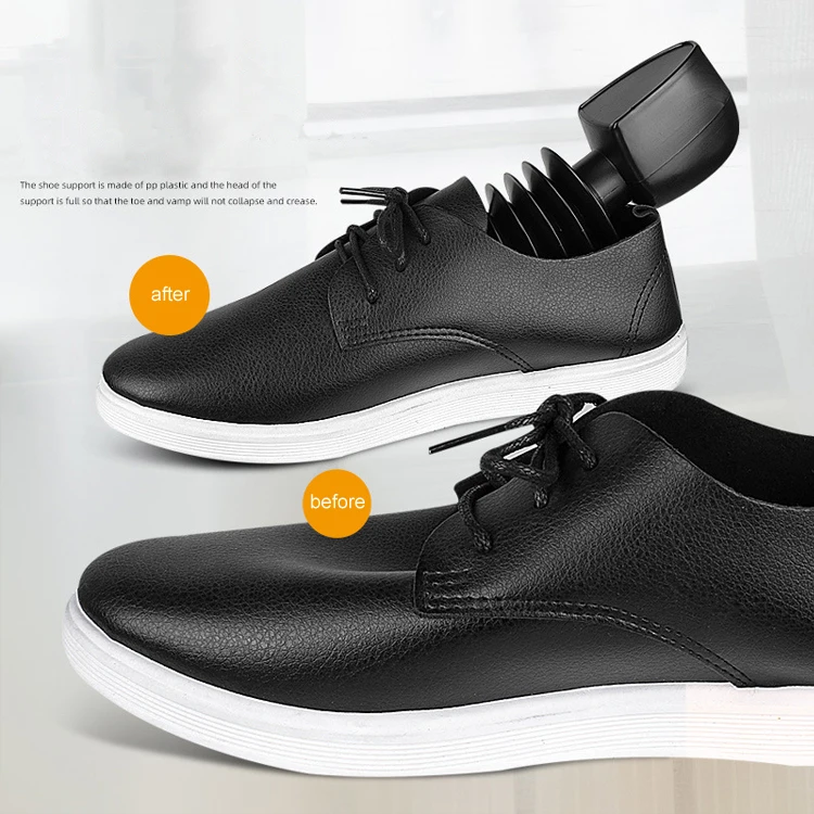 black plastic inflatable air adjustable men shoes stretcher