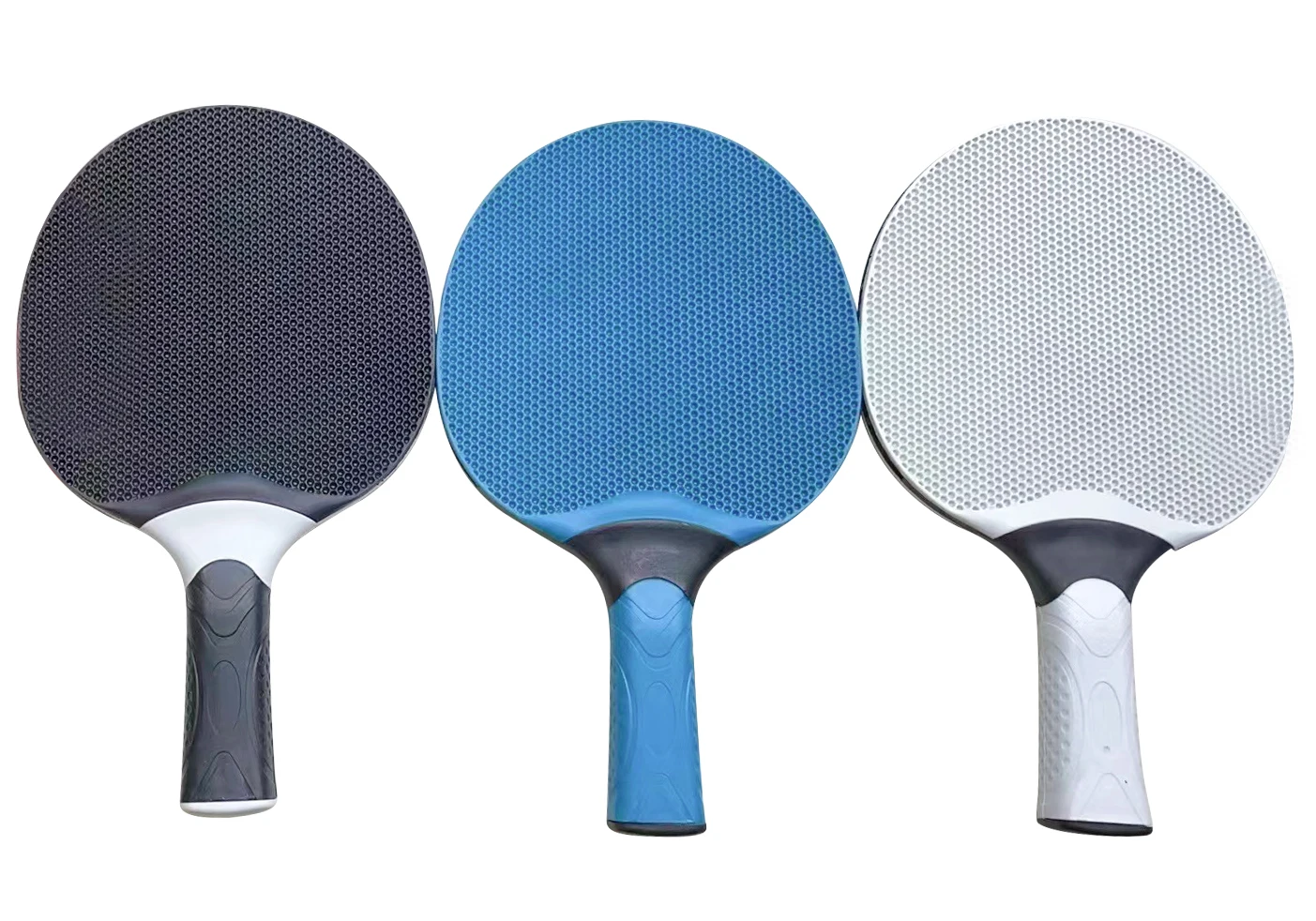 OutDoor Set Waterproof Plastic Table Tennis Racket set 2 rackets and 3 outdoor pingpong balls set with carry case