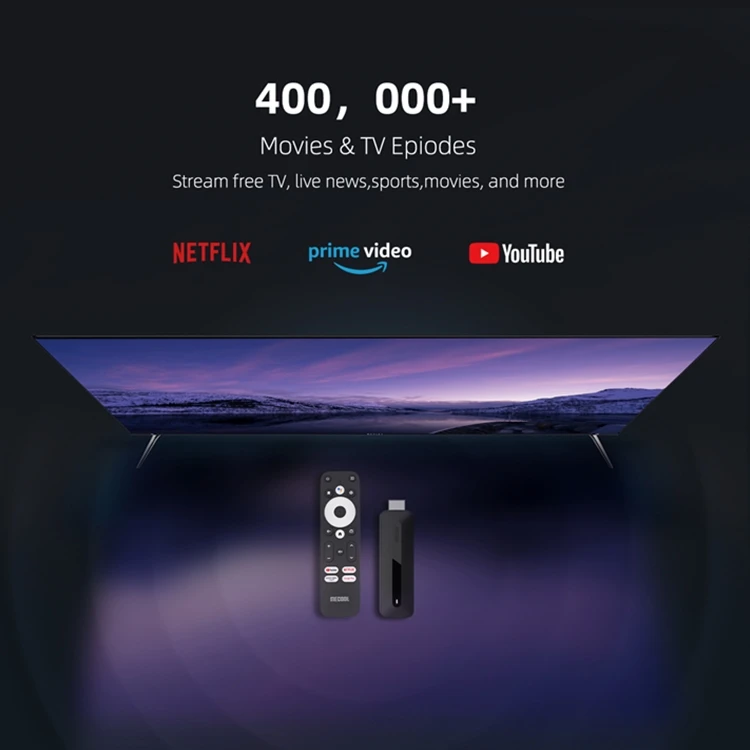 High Quality MECOOL KD3 Amlogic S905Y4 Android TV Box 2G RAM 8G ROM 4K Mini Smart Voice Remote Control Android 11 ATV TV Stick