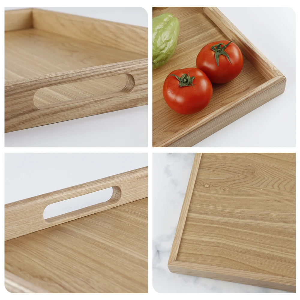 Large Size Wholesale Serving Trays Wood Trays