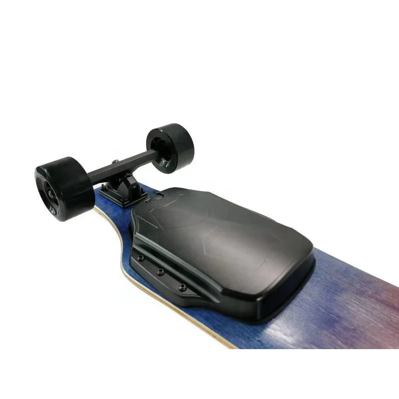 Street cruising longboard younsters riding 5A battery 37V 185W 4 wheels 90mm PU dual hub motors dec electric skateboard
