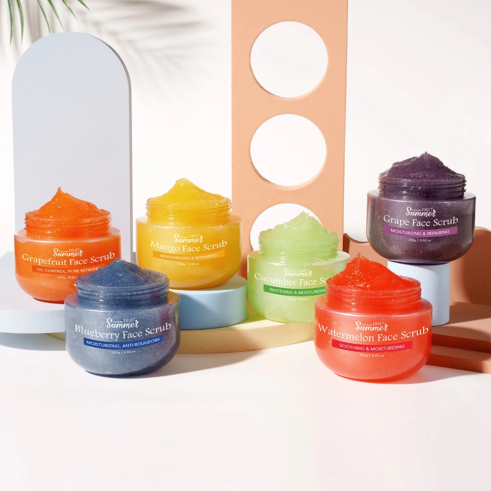 Оптовая продажа органический скраб для лица арбуз манго тела частная этикетка