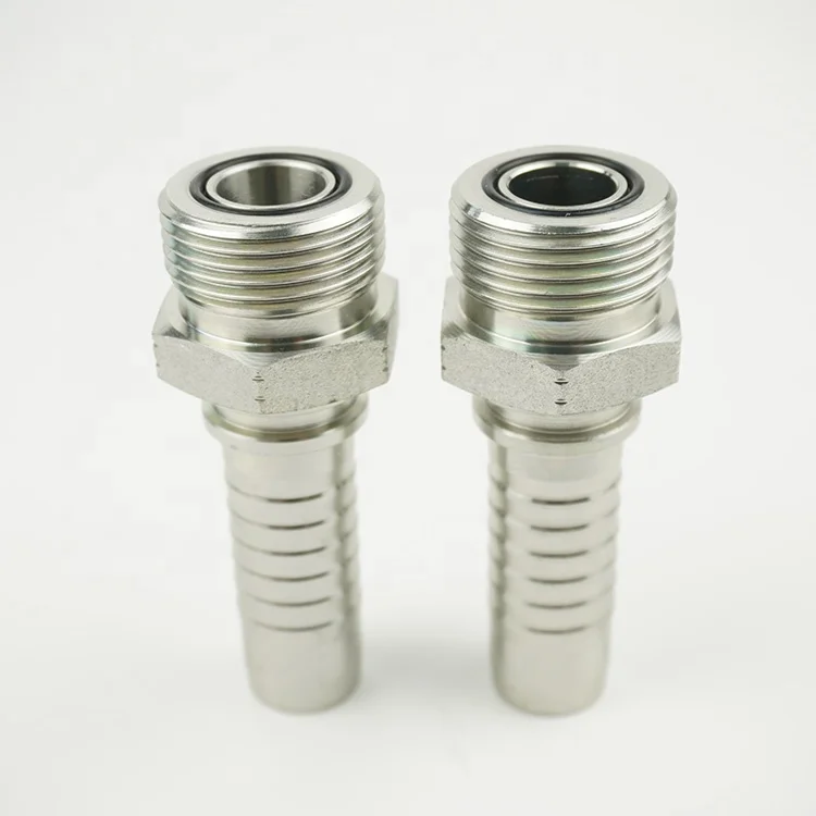 14211 High Quality Carbon Stainless Steel hydraulic Crimping Hose Fitting Zinc Plated ORFS Male Thread