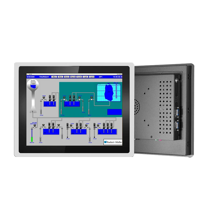 8.4 Inch Ip65 Embedded Waterproof All In One Pc Industrial Touch Screen Panel Pc For Payment Kiosks Open Frame